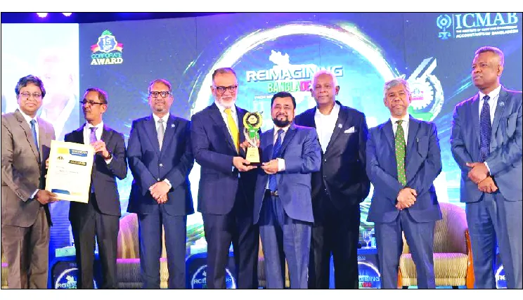 ন্যাশনাল লাইফের ১৫তম আইসিএমএবি বেস্ট করপোরেট অ্যাওয়ার্ড গোল্ড অর্জন