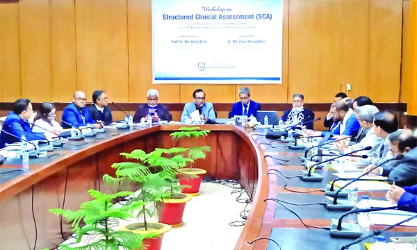বিএমইউতে স্ট্রাকচার্ড ক্লিনিক্যাল অ্যাসেসমেন্ট বিষয়ক কর্মশালা