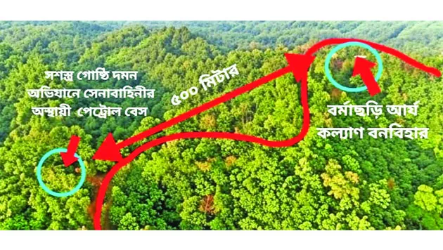 পাহাড়ে অস্ত্রধারীদের বিরুদ্ধে কঠোর হচ্ছে সেনাবাহিনী