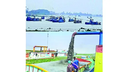 ভৈরবে নদী থেকে ৯ কোটি ঘনফুট বালু  উত্তোলন-অনুমতি ঘিরে নানা প্রশ্ন