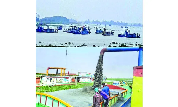 ভৈরবে নদী থেকে ৯ কোটি ঘনফুট বালু  উত্তোলন-অনুমতি ঘিরে নানা প্রশ্ন