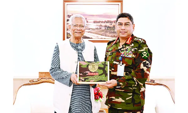 প্রধান উপদেষ্টার সাথে সেনাপ্রধানের বিদায়ী সাক্ষাৎ
