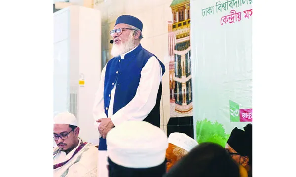 ঢাকা বিশ্ববিদ্যালয় কেন্দ্রীয় মসজিদের উন্নয়নে সহায়তার আশ্বাস ধর্ম উপদেষ্টার