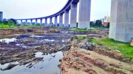 পদ্মা রেলসেতুর পিলারের নিচ থেকে মাটি কেটে নেয়ার ভিডিও ভাইরাল