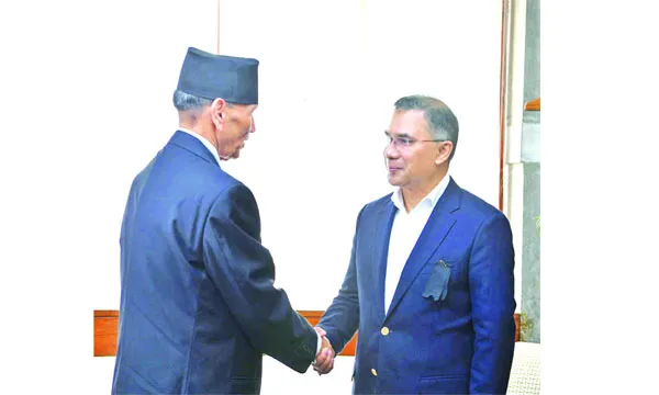 তারেক রহমানকে নেপালের পররাষ্ট্রমন্ত্রী বালা নন্দ শর্মার সমবেদনা  : নয়া দিগন্ত