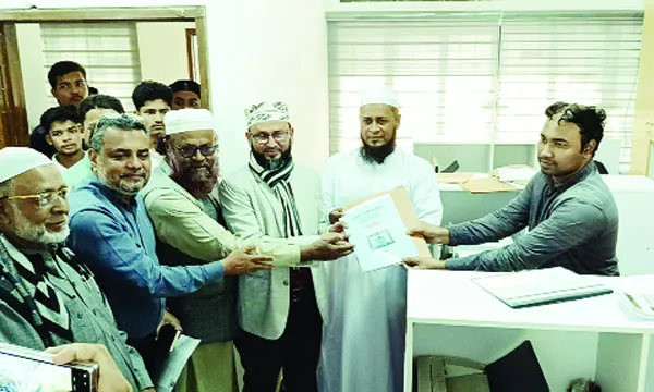 ফেনী-৩ আসনে জামায়াত প্রার্থীর মনোনয়নপত্র গ্রহণ