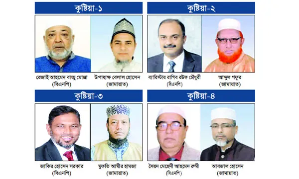 কুষ্টিয়ার ৪টি আসনেই হাড্ডাহাড্ডি   লড়াই হবে বিএনপি-জামায়াতের