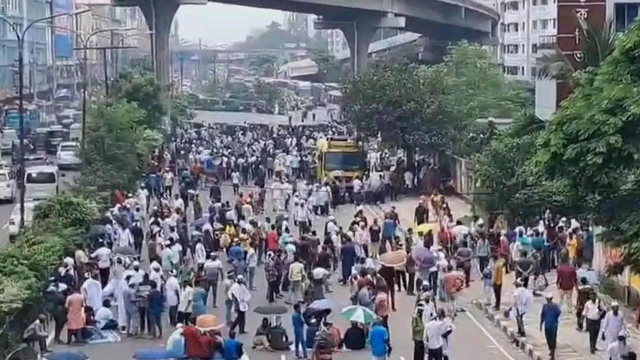 বনানীতে সিএনজিচালকদের ধর্মঘট, ভোগান্তিতে মানুষ