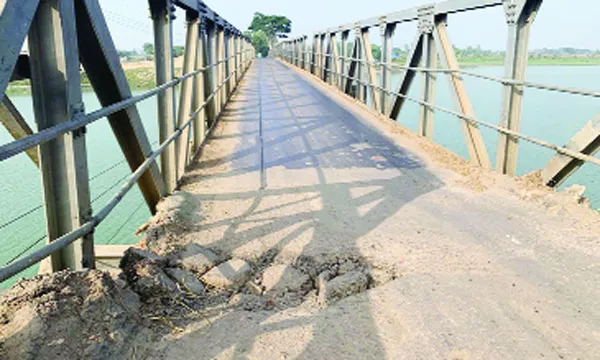 জগন্নাথপুর কাটাগাঙ্গের বেইলি ব্রিজ মরণফাঁদ