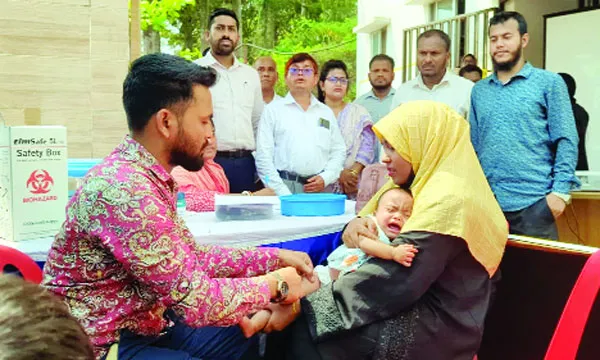 বিভিন্ন জেলায় হামের টিকাদান কর্মসূচির উদ্বোধন
