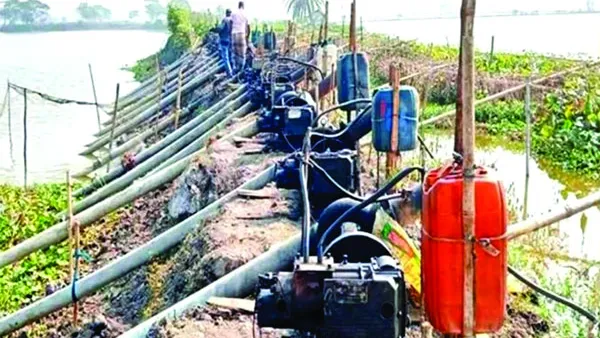 বাজিতপুরে শতবর্ষী খাল ভরাট জলাবদ্ধতায় ফসলের ক্ষতি