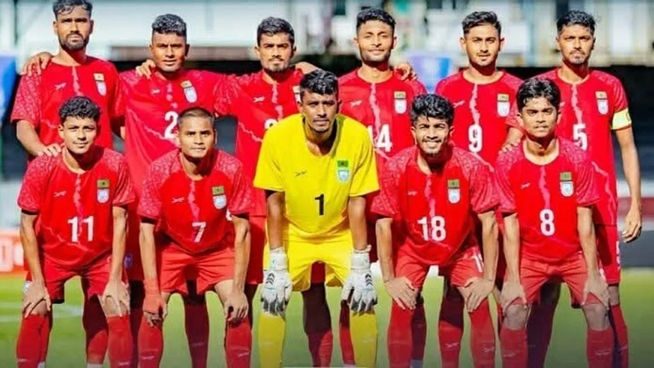তুমুল উত্তেজনাপূর্ণ ম্যাচে মালদ্বীপের সাথে ড্র বাংলাদেশের
