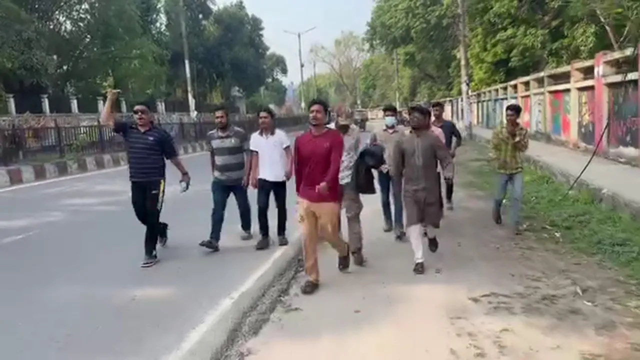রংপুরে নিষিদ্ধ ছাত্রলীগের ২১ সেকেন্ডের মিছিল, গ্রেফতার ১