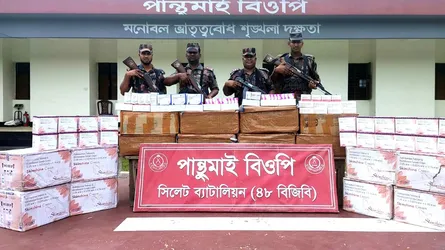 সিলেট সীমান্তে আবারো আড়াই কোটি টাকার চোরাইপণ্য জব্দ