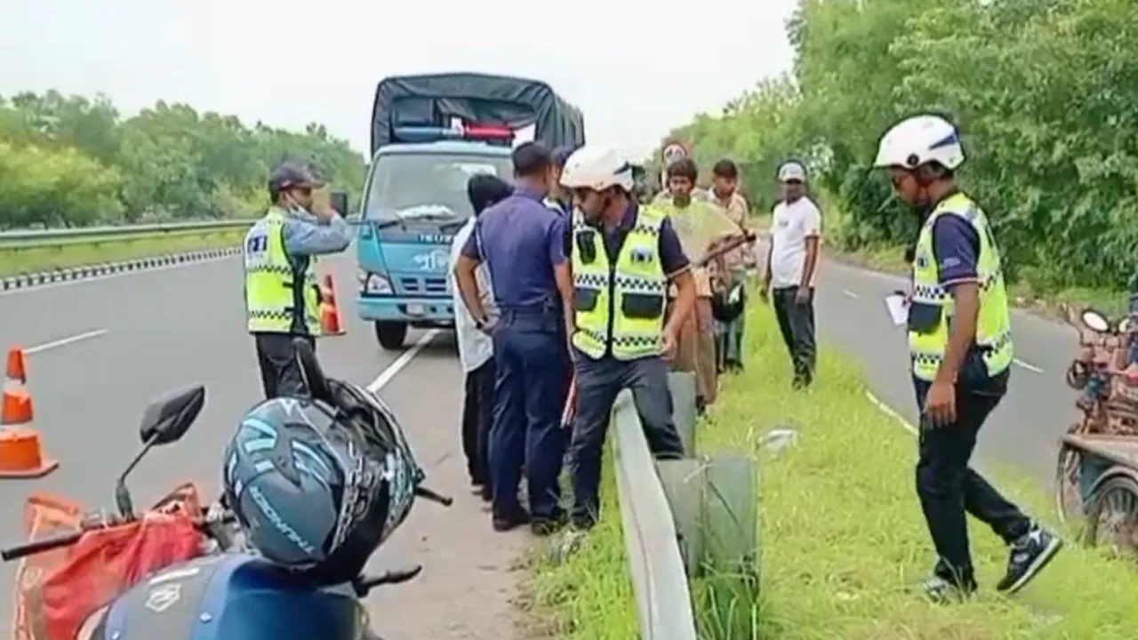 ভাঙ্গায় এক্সপ্রেসওয়েতে দুর্ঘটনায় মোটরসাইকেল-আরোহী নিহত