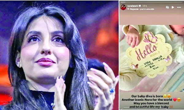 নোরা ফাতেহির রহস্যময় পোস্ট কে এই নবজাতক?