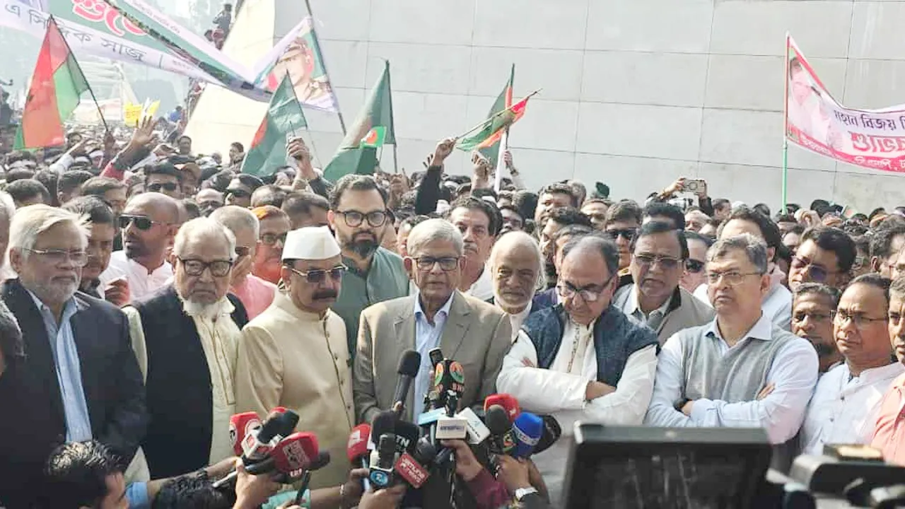 গণতন্ত্রের জন্য চলা সংগ্রাম-লড়াই চালিয়ে যাব : মির্জা ফখরুল