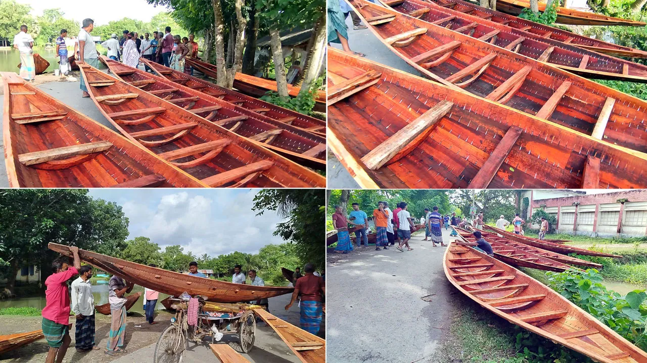 ‘নৌকার গ্রাম’ ডহর রামসিদ্ধি, ২০০ বছরের ঐতিহ্য ধরে রেখেছেন কারিগররা