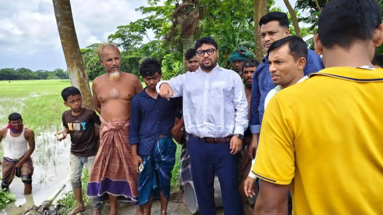 বোরহানউদ্দিনে কৃষি জমির জলাবদ্ধতা নিরসনে জরুরি ব্যবস্থা