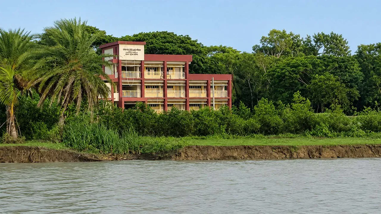 বুড়াগৌরাঙ্গ নদীর ভাঙনে হুমকির মুখে ১০৫ শিক্ষার্থীর ভবিষ্যত