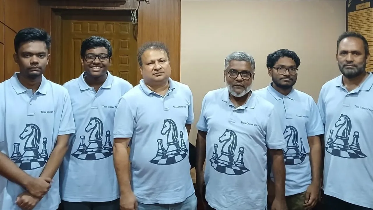 প্রিমিয়ার ডিভিশন দাবা লিগে তিতাস ক্লাব অপরাজিত চ্যাম্পিয়ন