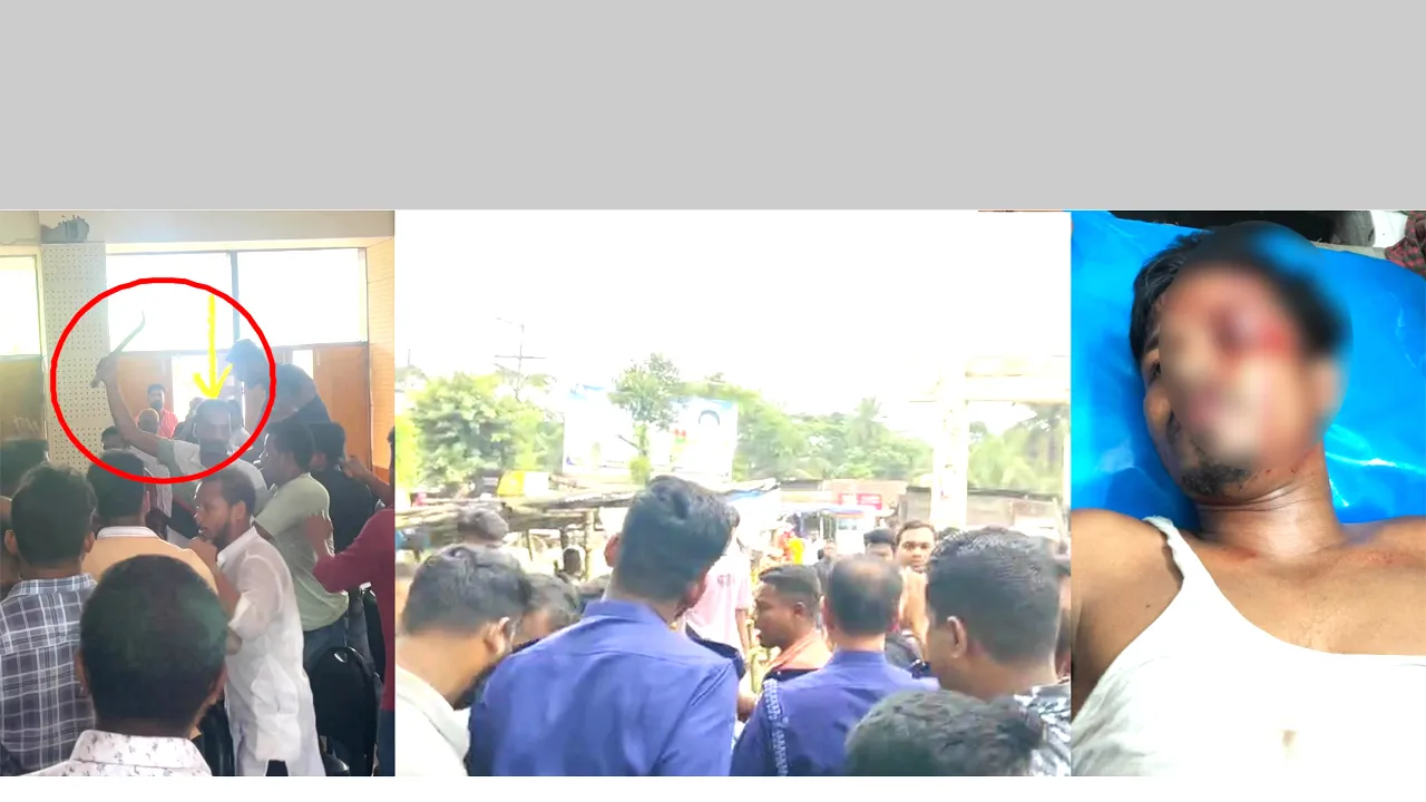 গৌরনদীতে দাওয়াত না দেয়াকে কেন্দ্র করে বিএনপির দু’পক্ষে সংঘর্ষ