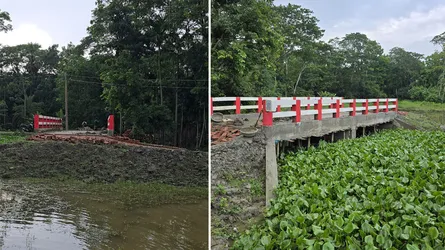 দুমকিতে ৬৯ লাখ টাকা ব্যয়ে নির্মিত দুটি কালভার্টে নেই সংযোগ সড়ক