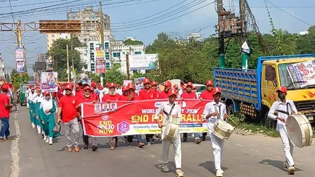 বিশ্ব পোলিও দিবসে ফেনীতে র‍্যালি