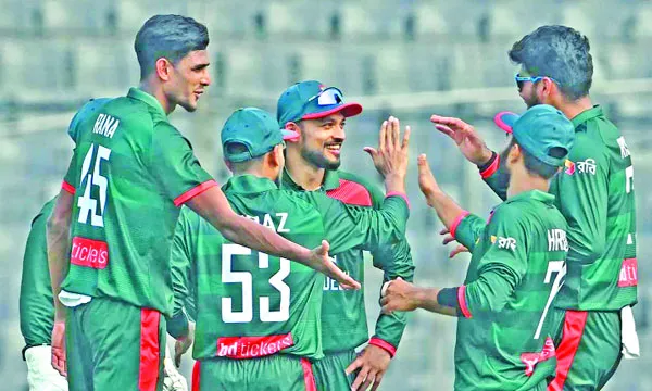 নাহিদের ফাইফারে সহজ জয় বাংলাদেশের