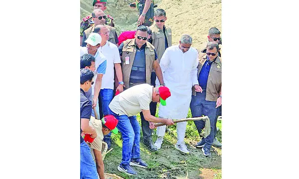 খাল খননের উদ্বোধন