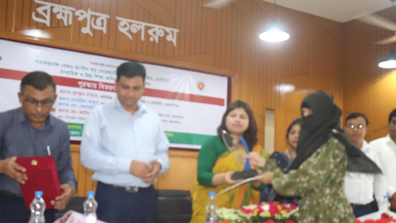 ময়মনসিংহে সেরা ৩১ শিক্ষার্থী‌কে সংবর্ধনা