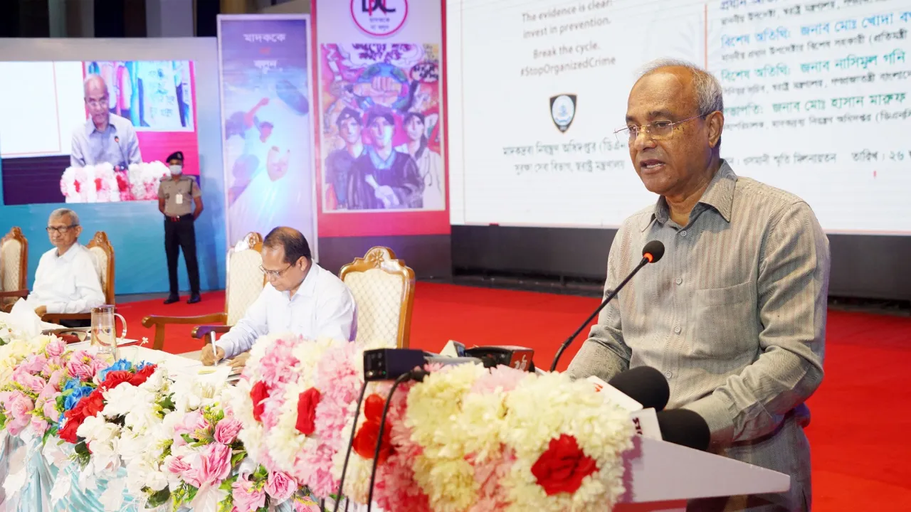 শুধু আইনের মাধ্যমে মাদকের অপব্যবহার রোধ সম্ভব না : স্বরাষ্ট্র উপদেষ্টা