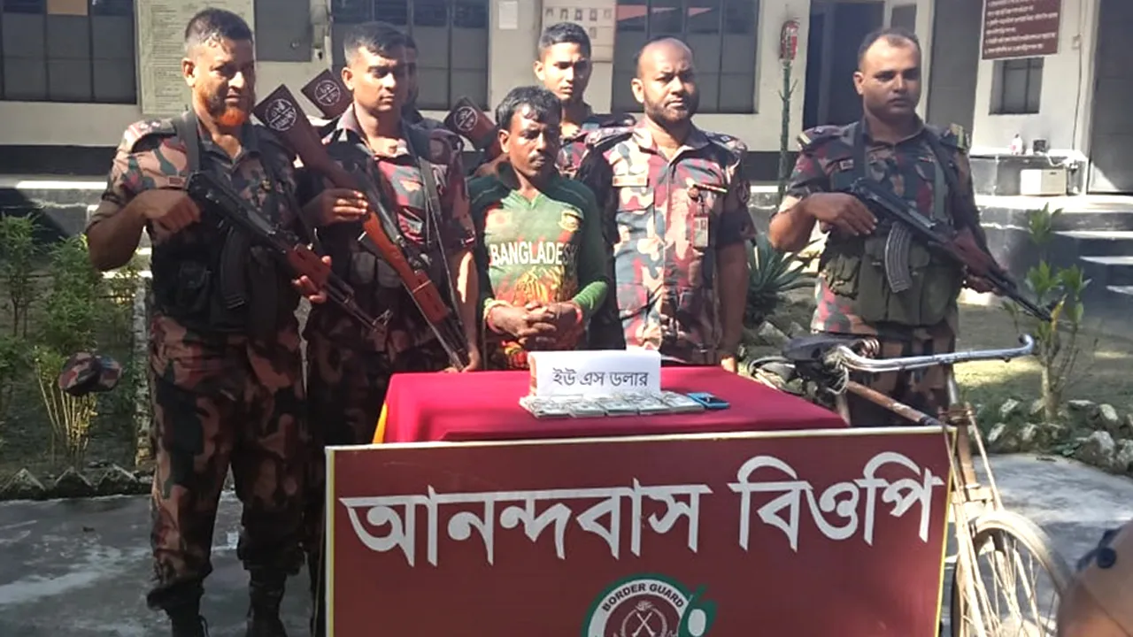 মুজিবনগর সীমান্তে ৫১ হাজার ইউএস ডলারসহ আটক যুবক