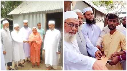 কুলিয়ারচরে জুলাই শহীদ পরিবারের মাঝে জামায়াতের আর্থিক সহায়তা
