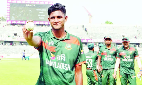 নাহিদ রানার আগুন ঝরা বোলিং