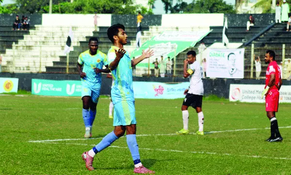 মোহামেডানকে হারিয়ে দ্বিতীয় স্থানে আবাহনী