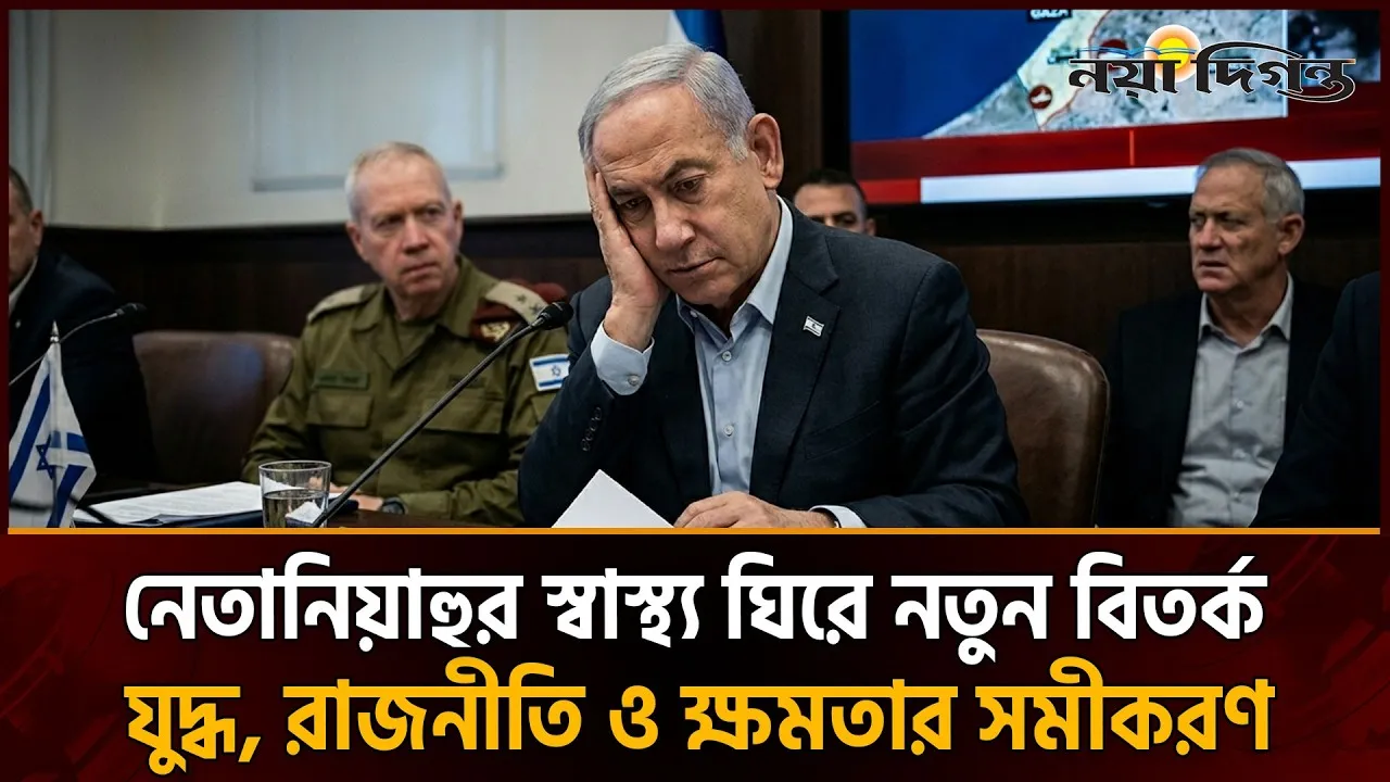 “ফিট টু লিড” নাকি রাজনৈতিক কৌশল নেতানিয়াহুর স্বাস্থ্য ঘিরে প্রশ্ন