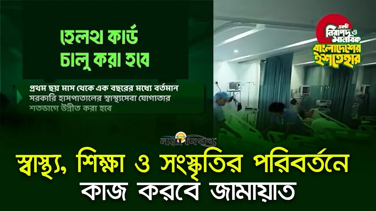 মানবসম্পদ ও জনজীবনের মৌলিক মানোন্নয়ন চায় জামায়াত
