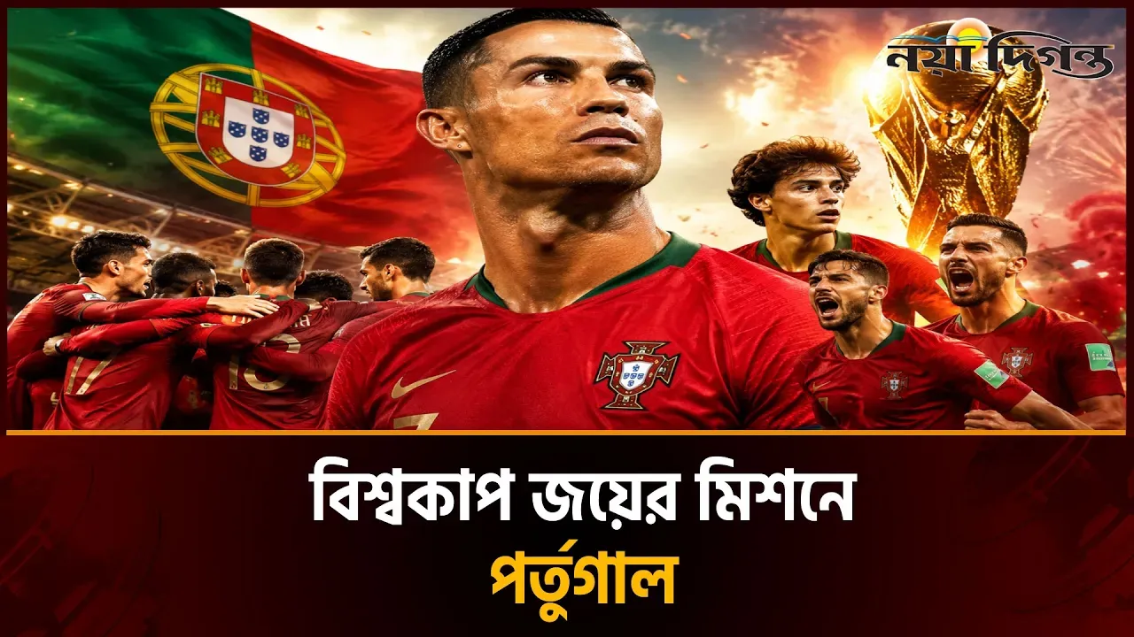 রোনালদোকে নিয়েই ষষ্ঠ বিশ্বকাপে দল ঘোষণা পর্তুগালের