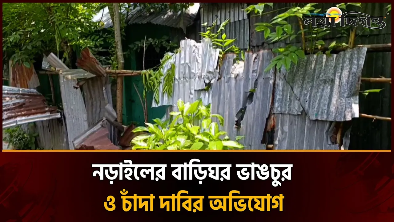 নড়াইলের লোহাগড়ায় প্রতিপক্ষের বাড়িঘর ভা’ঙচু’র ও চাঁ’দা দাবির অভিযোগ
