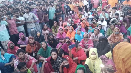 শ্রমিকদের আন্দোলনে অনির্দিষ্টকালের জন্য বন্ধ জায়ান্ট টেক্সটাইলস