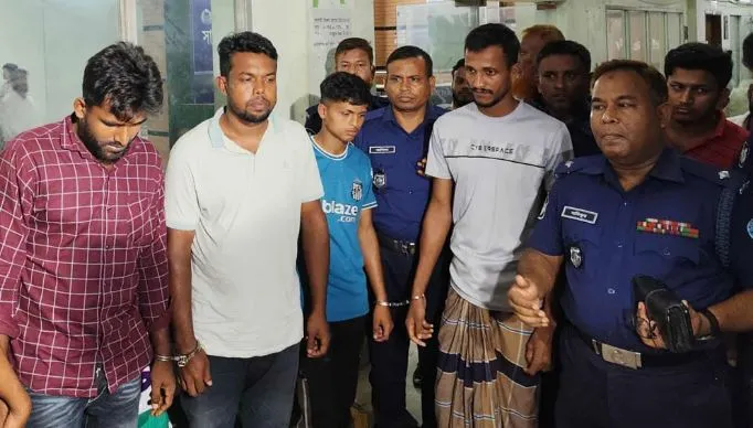 চার আসামির তিন দিনের রিমান্ড শুরু শনিবার