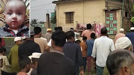 শেষ বিদায়ে বাবা-মাকে কাছে পেল না ভূমিকম্পে নিহত শিশু ফাতিমা