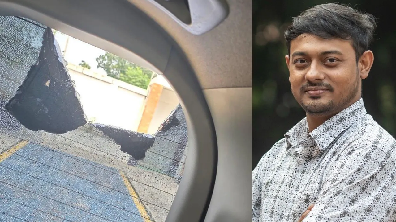 নাসীরুদ্দীন পাটওয়ারীর গাড়িতে হামলা
