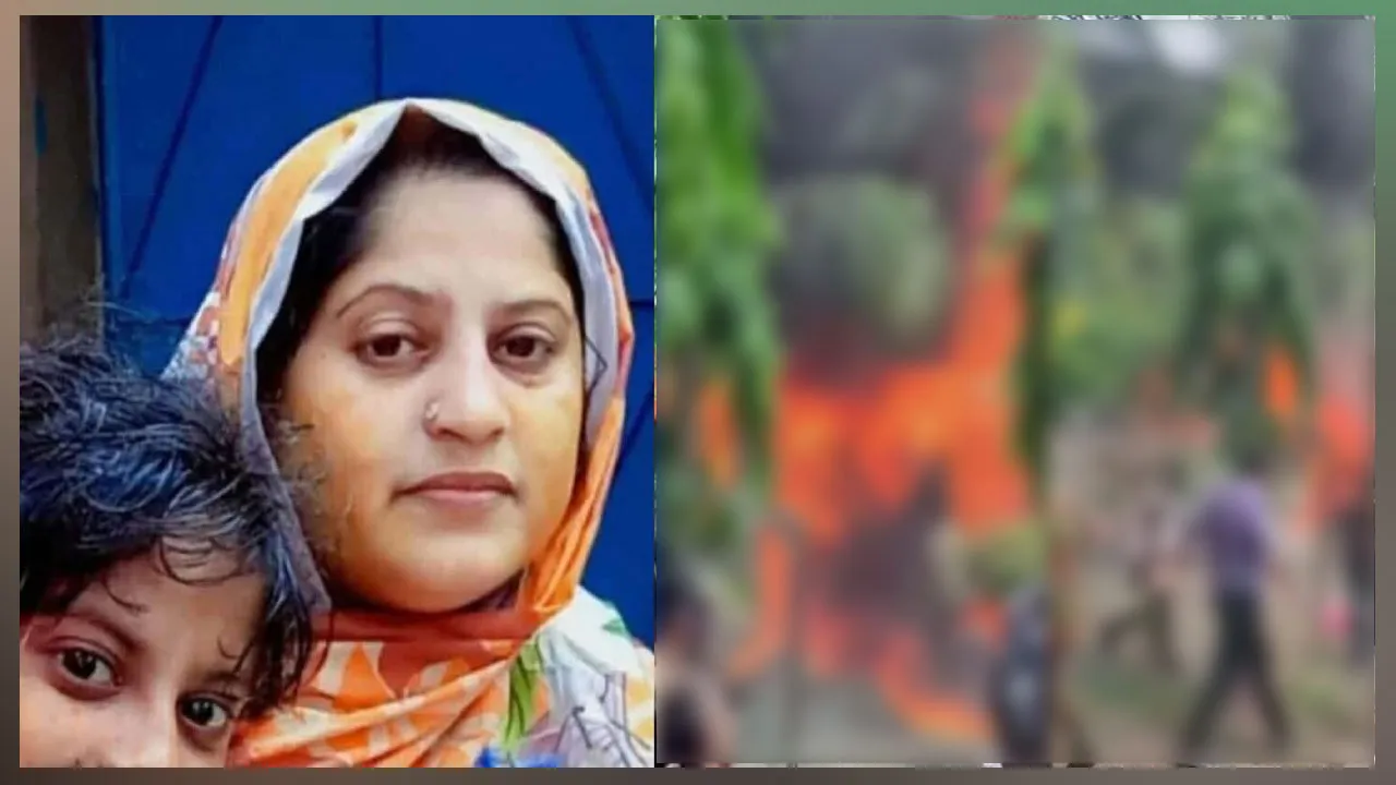 মেয়েকে বাঁচাতে গিয়ে প্রাণ যায় মায়ের
