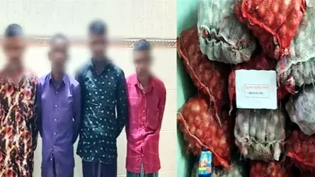 সিলেটে আবারো অবৈধ ভারতীয় পেঁয়াজ জব্দ, আটক ৪