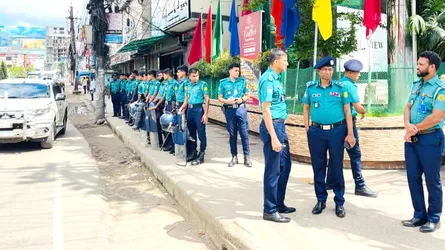হাসিনার রায় ঘিরে সিলেটে সতর্ক অবস্থানে পুলিশ