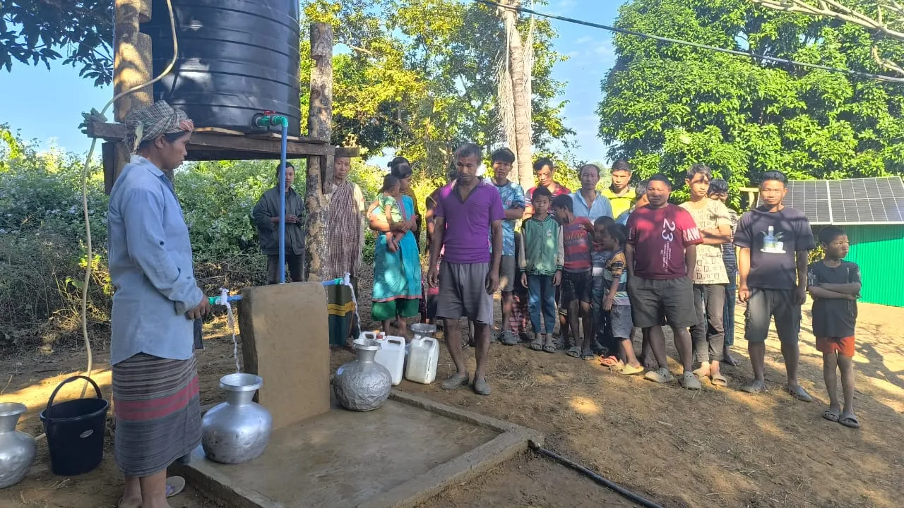 সেনাবাহিনীর উদ্যোগে রাঙ্গামাটির দুর্গম এলাকার ৯১ পরিবার পেল বিশুদ্ধ পানি