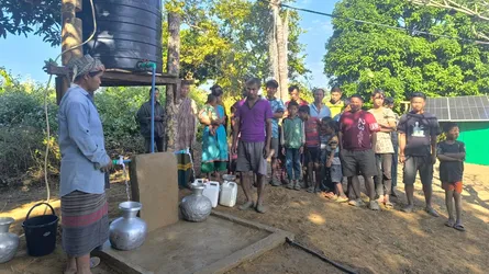 সেনাবাহিনীর উদ্যোগে রাঙ্গামাটির দুর্গম এলাকার ৯১ পরিবার পেল বিশুদ্ধ পানি