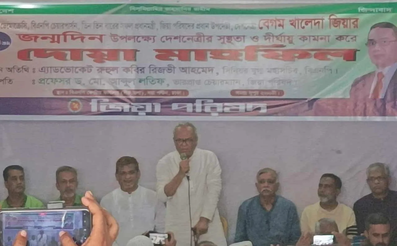 বাংলাদেশে নাশকতা চালাতে হাসিনাকে সহযোগিতা করছে ভারত : রিজভী